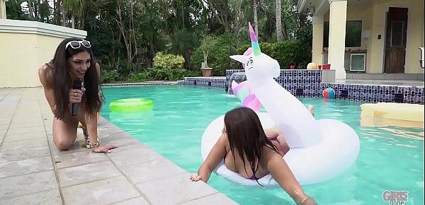  GIRLS GONE WILD - Pool Party With Marilyn Mansion, Nicole Rey, and Other Hot Amateurs!